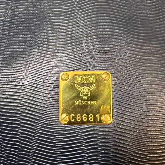 MCM shoulder bag navy blue - Picture 2 of 16